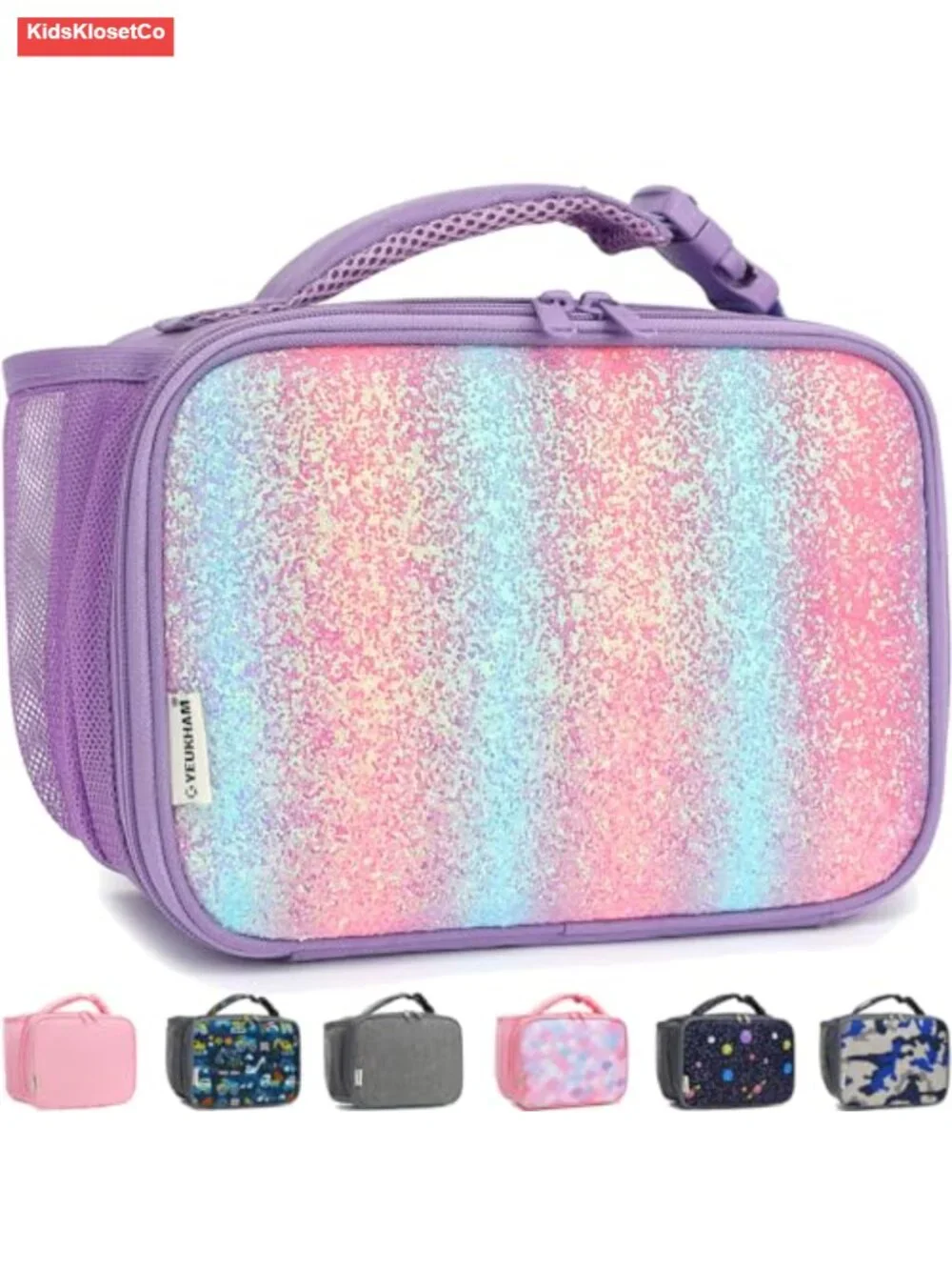 Insulated Lunch Box with Thermal Lining, Leak-Resistant, for Work or School